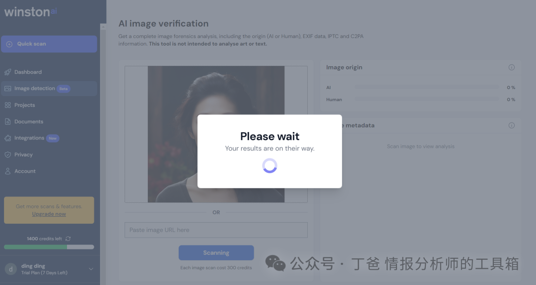 【工具】AI生成图像检测器 【工具】AI生成图像检测器