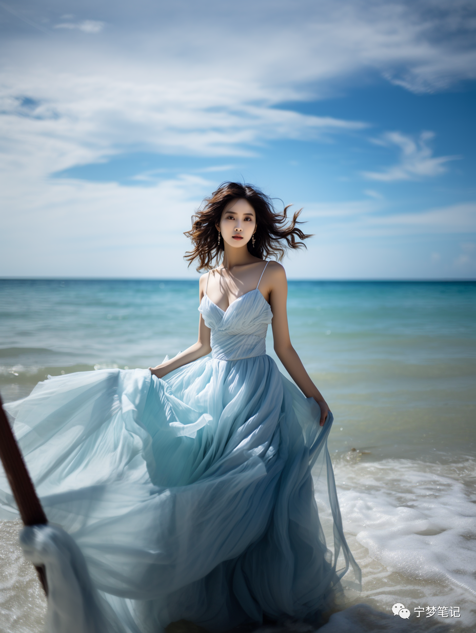 Midjourney绘画:AI绘画之海边美女探索 Midjourney绘画:AI绘画之海边美女探索